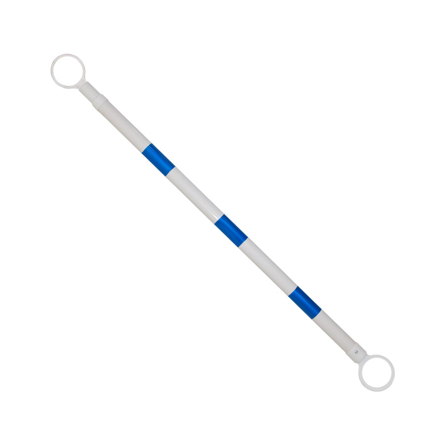 Cone Barrier Bar - Blue / White