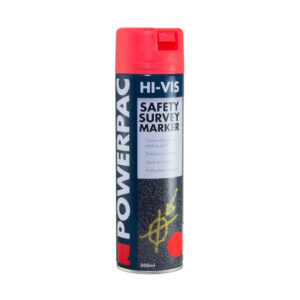POWERPAC - Survey Marking Paint 500ml - Fluro Red