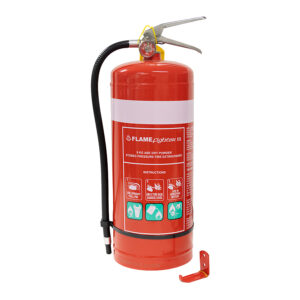 Fire Extinguisher ABE Dry Powder - 9 kg w. Wall Bracket
