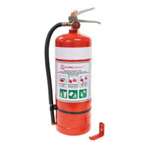Fire Extinguisher ABE Dry Powder - 6 kg w. Wall Bracket