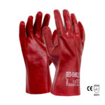 Red PVC Glove-Short