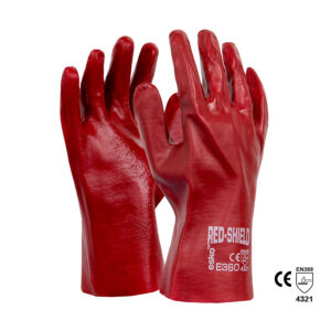 Red PVC Glove-Short