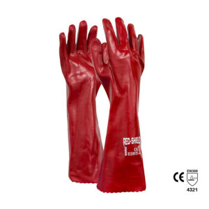Red PVC Glove-Long