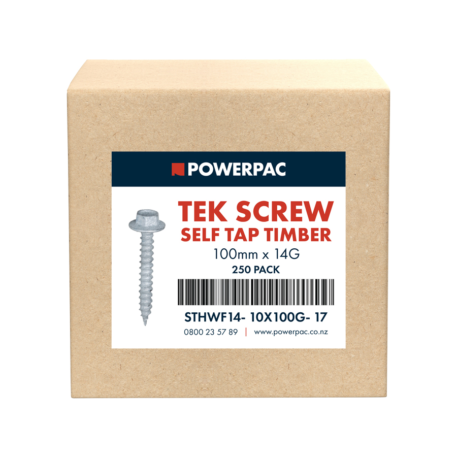 Self Tapping Timber Tek Screw 14G x 100mm - 250pk