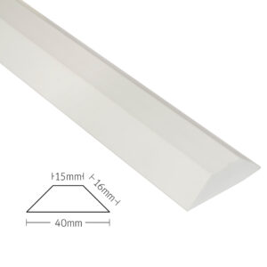 Form Fillet Mock Joint - 40mm x 15mm 2.9m - PVC White (40 x 12 x 16mm)