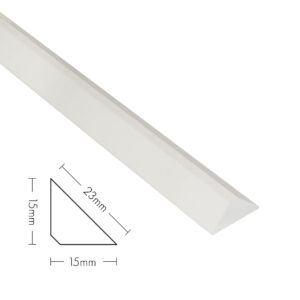 Form Fillet - 15mm - 2.9m - PVC White (15x 15 x 23mm)