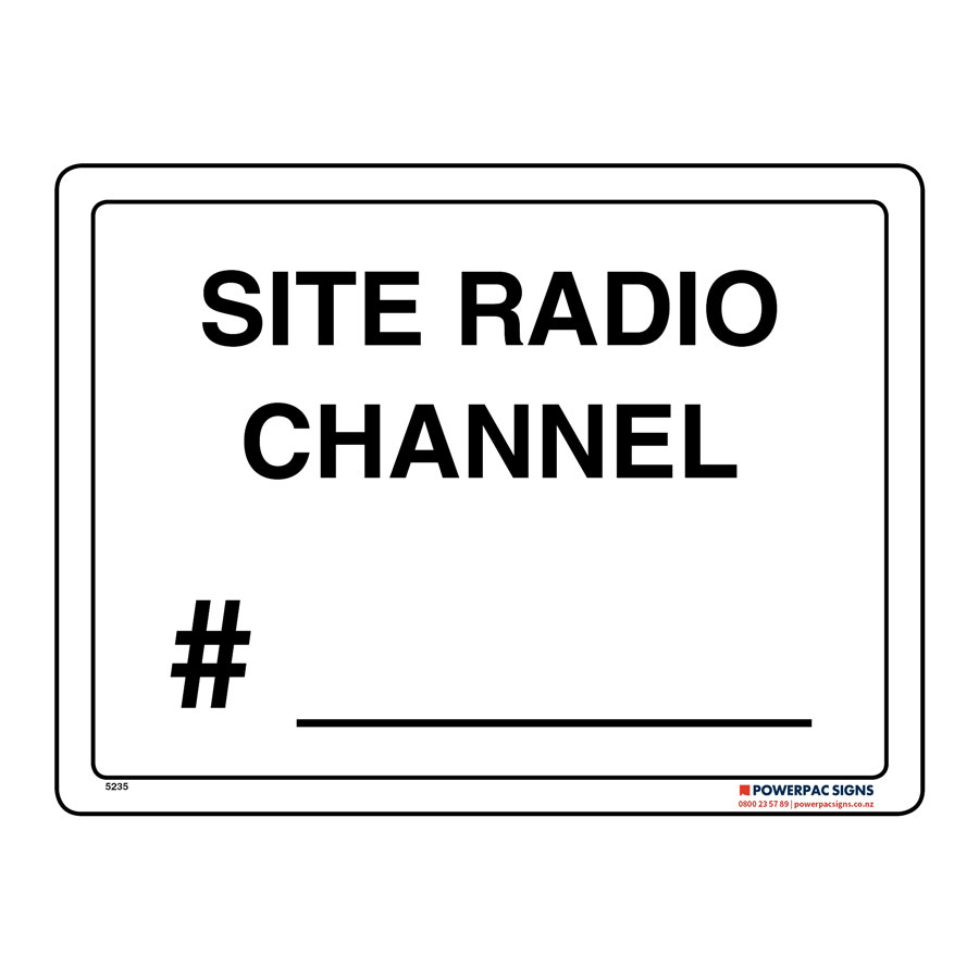 Site Radio Channel ______ Powerpac