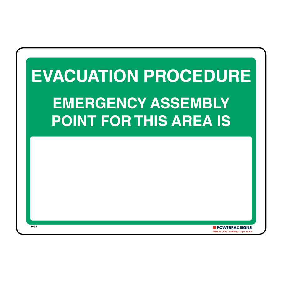 Evacuation Procedure Emergency Assembly Point For This Area Is Powerpac