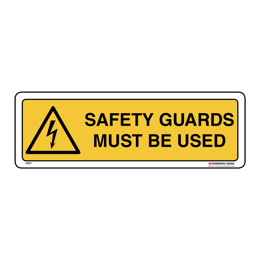 Safety Guards Must Be Used Powerpac
