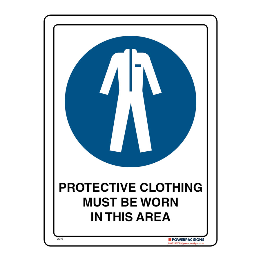 Protective Clothing Must Be Worn In This Area Powerpac