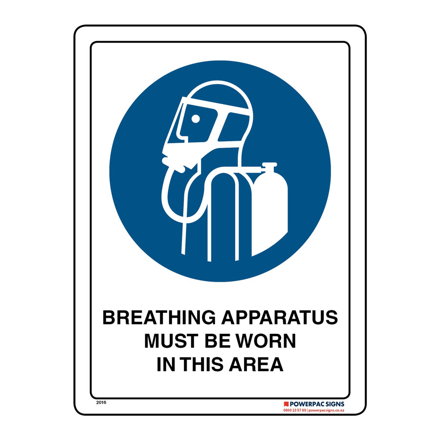 Breathing Apparatus Must Be Worn In This Area Powerpac