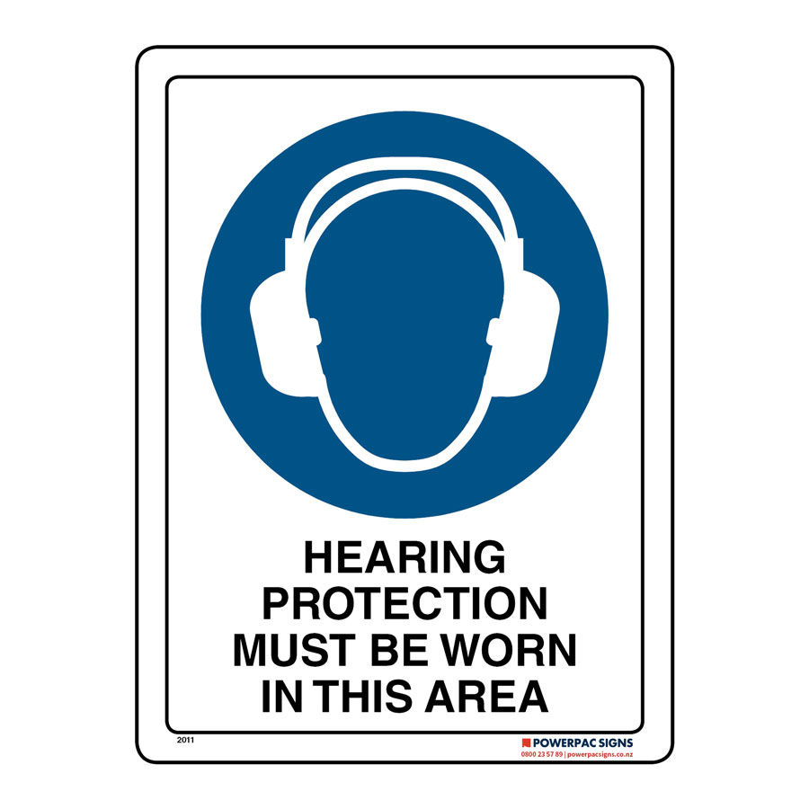 Hearing Protection Must Be Worn In This Area Powerpac