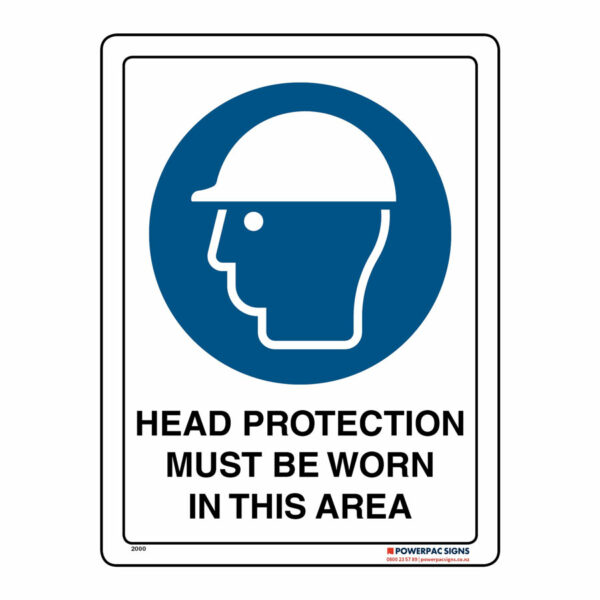 Head Protection Must Be Worn In This Area Powerpac