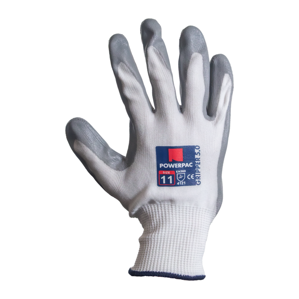 Gripper Glove - Nitrile Palm Coating - Size 11 (2XL)