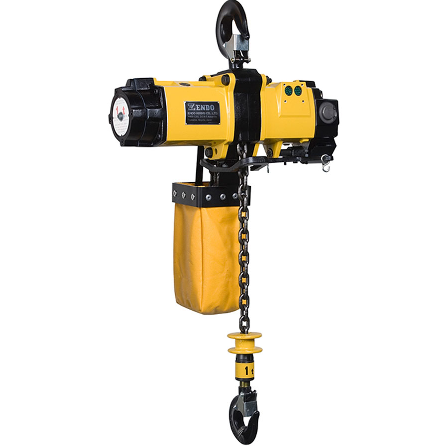Endo Air Hoist - EHL-1TS 1000kg/3m Lift, Pull Chain Control, Single Fall Chain