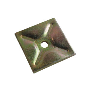 Z Bar Flange Plate 120x120x10mm, 20mm hole