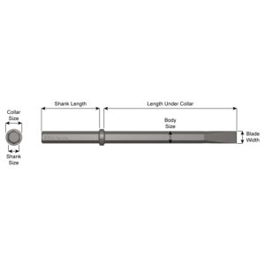 Flat Chisel 1-1/8" x 160