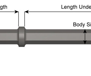 Bulldog - 1" x 4 1/4" - Chisel 450mm UC/556mm oal