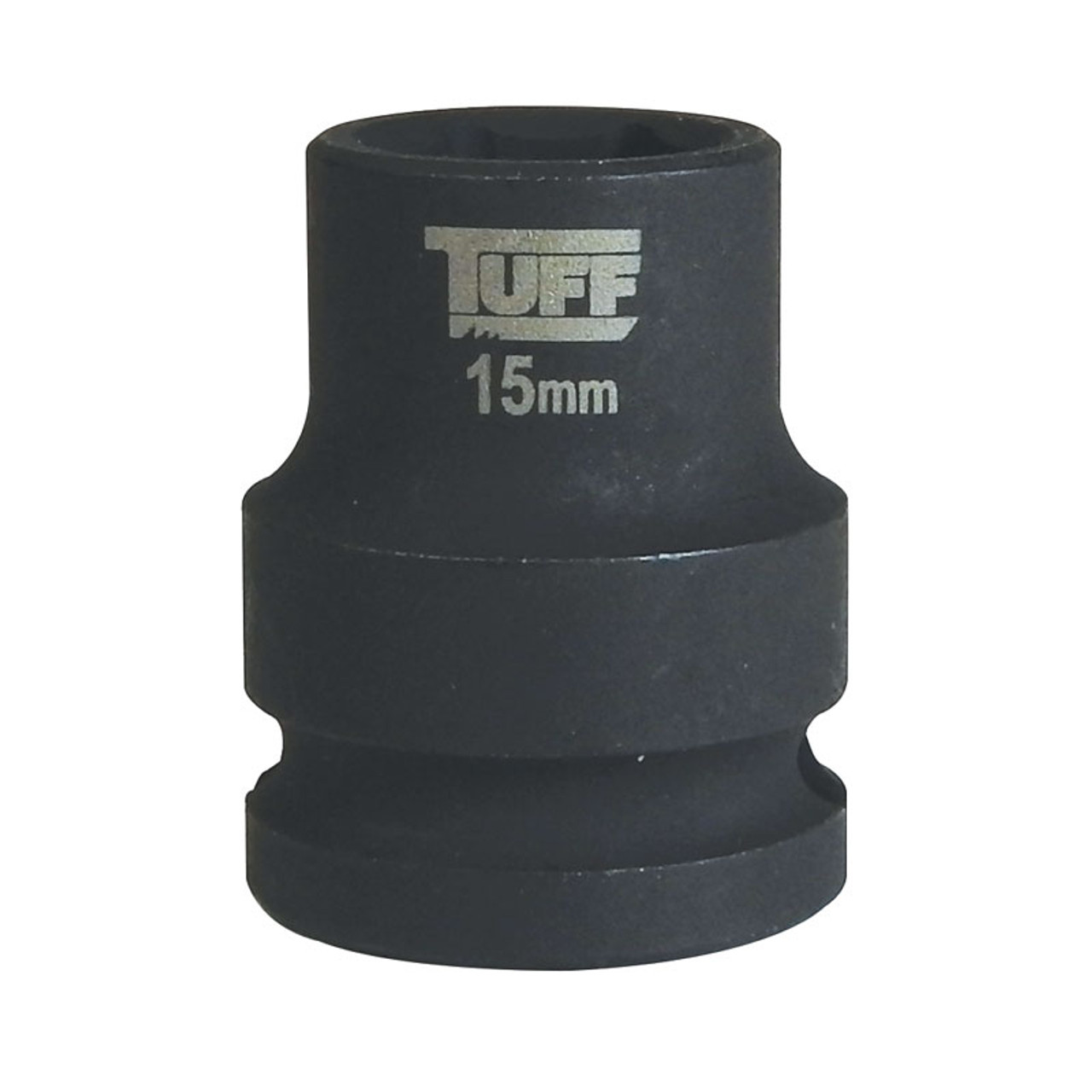 TUFF Impact Socket 15mm x 1/2" Short - 6 Points