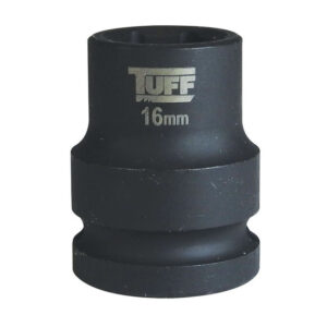 TUFF Impact Socket 16mm x 1/2" Short - 6 Points