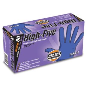 High Five HIGH RISK Disposable Glove Heavy Duty Latex Size: XL - Box 50