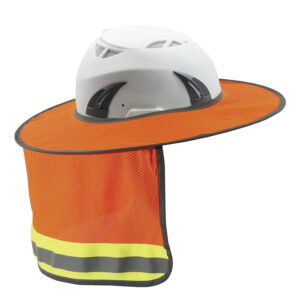 Full Brim Hard Hat Sun Shield Orange