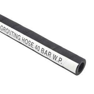 B & M - 40 Bar Grout Hose 10m x 25mm Dia with M25 Adaptor - Male & Female