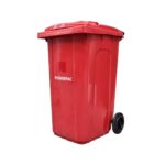 POWERPAC - Wheelie Bin 240L - Red