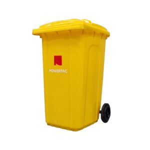 POWERPAC - Wheelie Bin 240L - Yellow