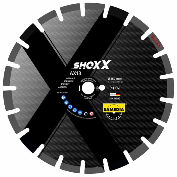 Samedia Diamond Blade - Asphalt - SHOXX AX13 400mm x 25.4mm