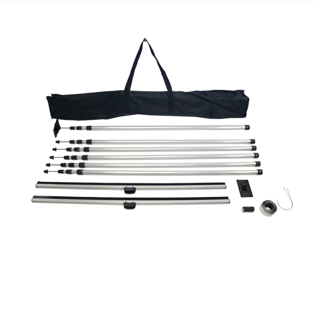 Site Shield - Dust Barrier Pole Kit 1.2 - 3.8mt - 6pce
