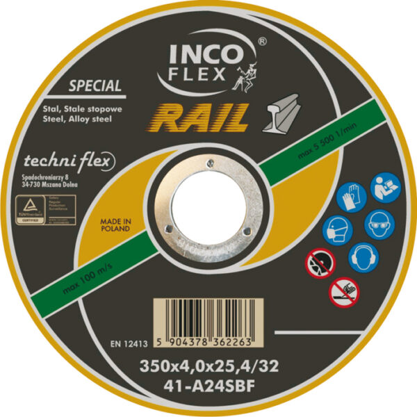 Powerpac - Rail Cutting Disc Extreme - 350mm x 4mm x 25.4mm