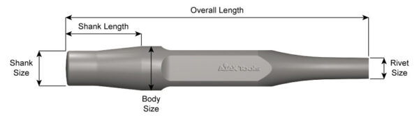 Bulldog - Jumbo Shank - Back Out Punch 226mm x 1/2"