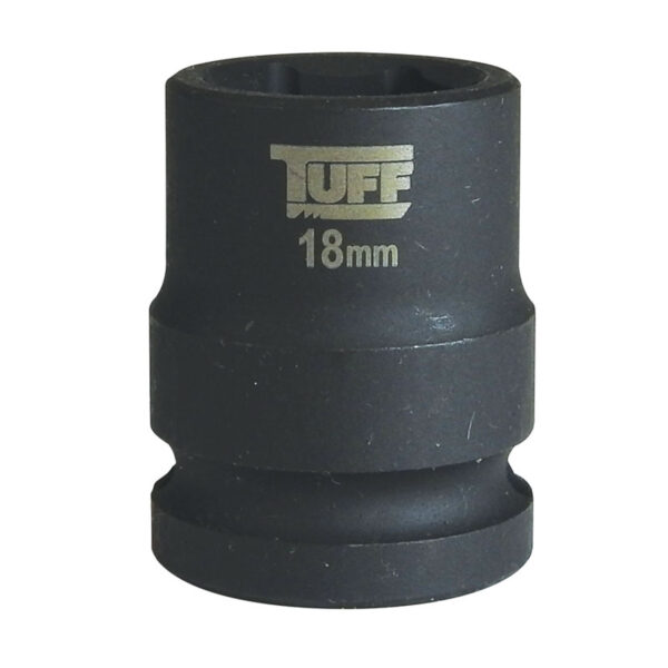 TUFF Impact Socket 18mm x 1/2" Short - 6 Points