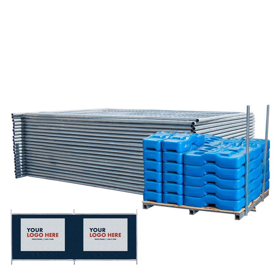 Temporary Fence Kit - 100m incl. Printed Scrim