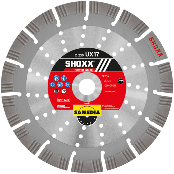 Samedia Diamond Blade - Concrete - SHOXX UX17 400mm x 25.4mm
