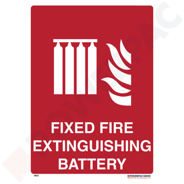 Fire Signs - Fixed Fire Extinguishing Battery