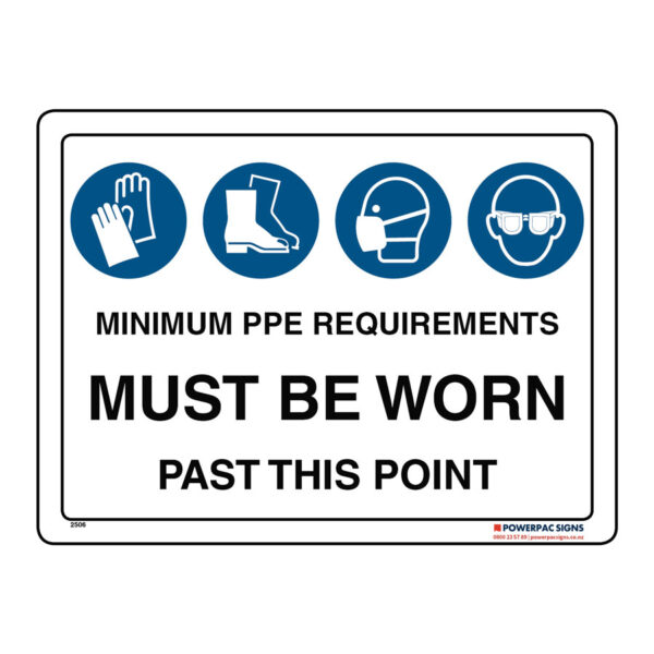 Minimum PPE Requirements Must Be Worn Past This Point