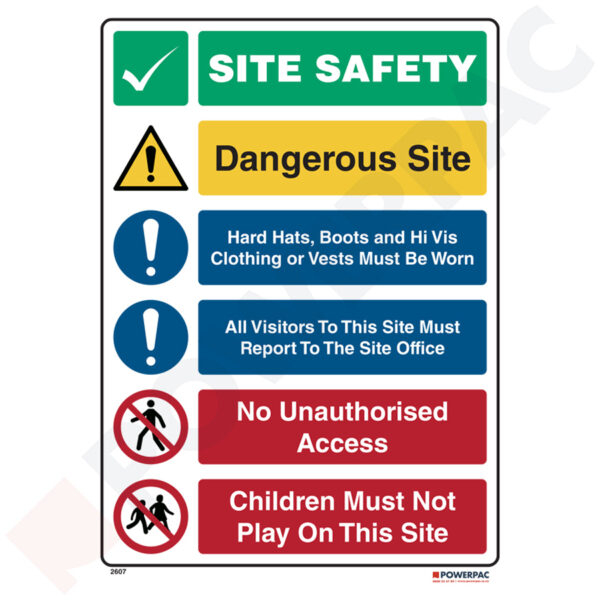 Mandatory Signs - Notice - Site Safety