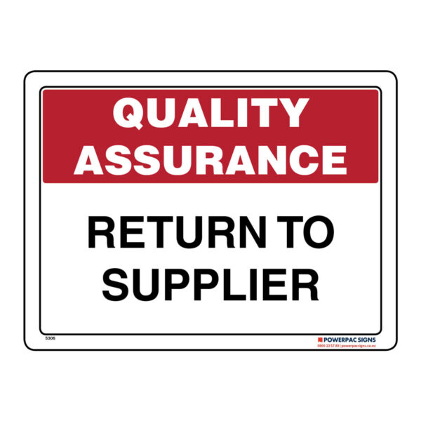 Return To Supplier