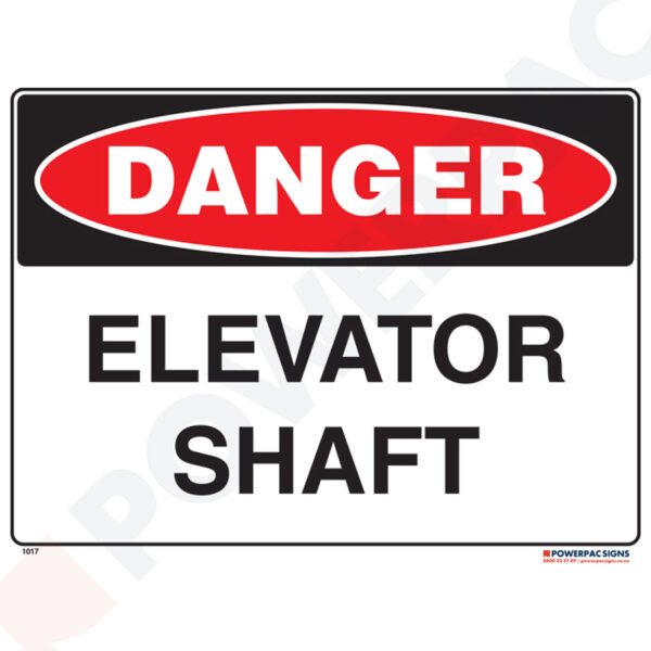 Danger Sign - Elevator Shaft
