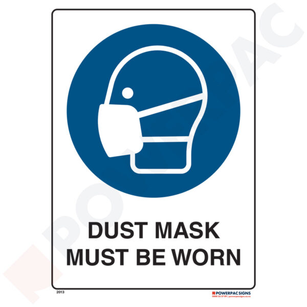 Mandatory Signs - Dust Mask Must be Worn
