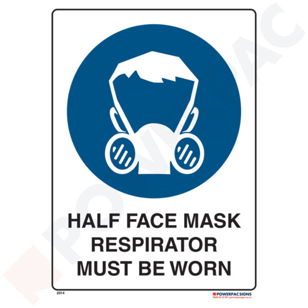Mandatory Signs - Half Face Mask Respirator Must be Worn