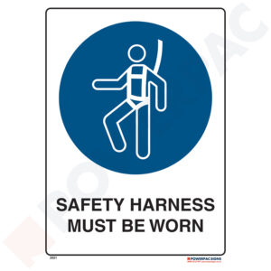 Mandatory Signs - Safety Harness Must be Worn