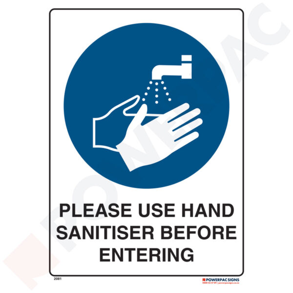 Mandatory Signs - Please Use Hand Sanitiser Before Entering