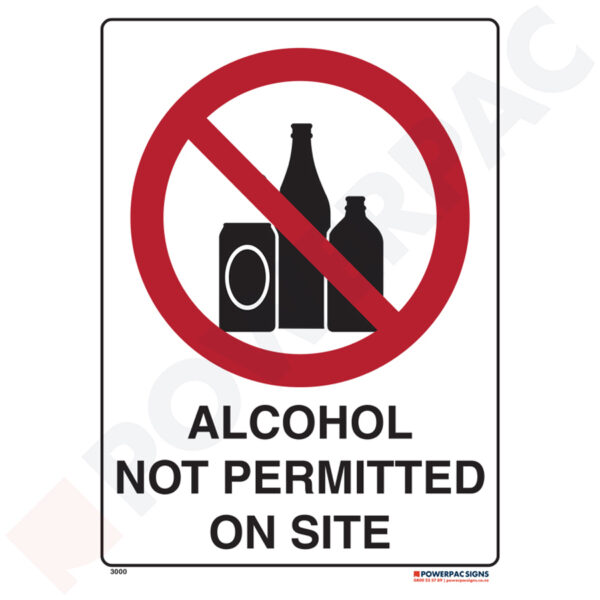 Prohibiting Signs - Alcohol Not Permitted On Site