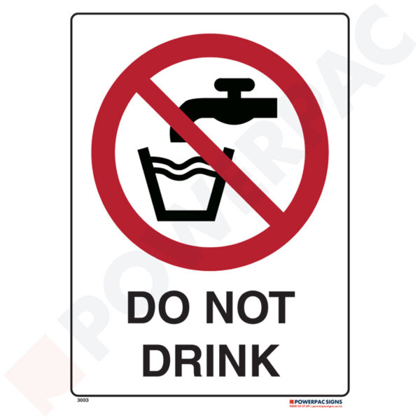 Prohibiting Signs - Do Not Drink
