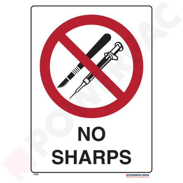 Prohibiting Signs - No Sharps