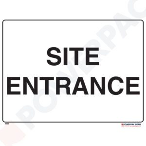 Restricted Area Signs -  Site Entrance