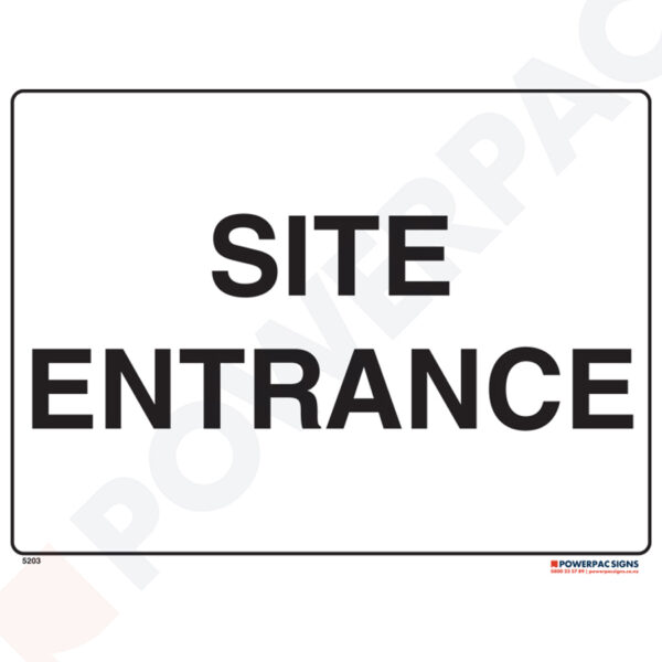 Restricted Area Signs -  Site Entrance